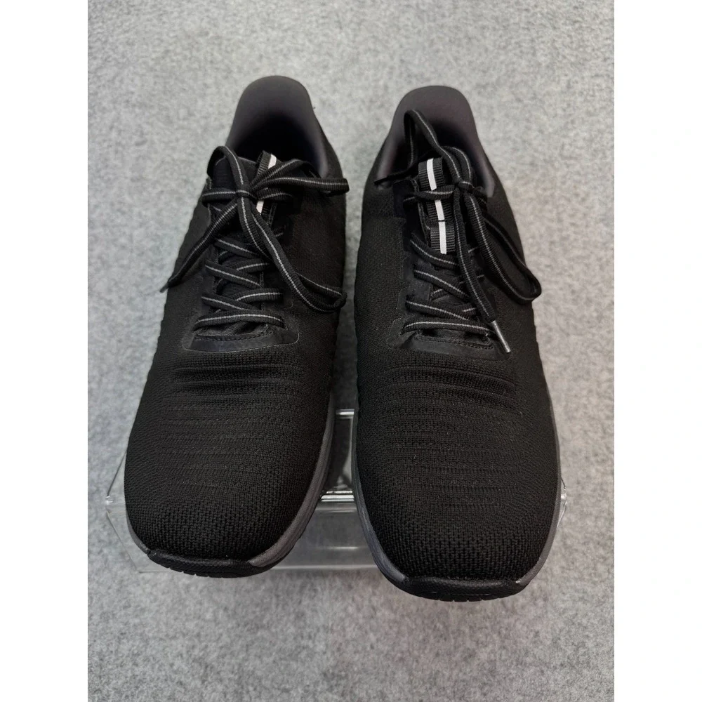Orthofeet Men's Knit Walking Sneakers Black Size 9.5 W‎ (2E) Comfort Orthopedic